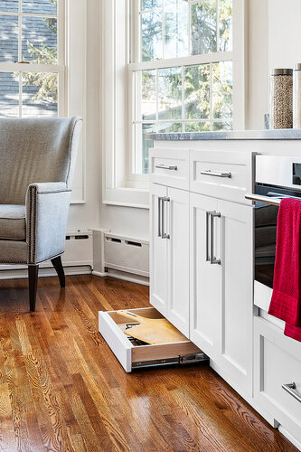 2934 Ewing - cabinet drawer for cutting boards, toe kick pullout