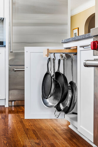 2934 Ewing - cabinet with pullout for hanging skillets, pots and pans