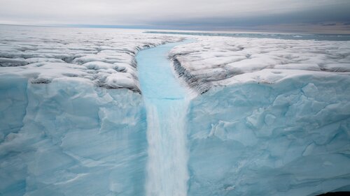 Ice waterfall glacier Secret Atlas