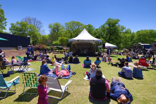 Dogs and Dogwoods 2024. Photo by Howard Ezell. Photo courtesy of Cheekwood Estate & Gardens.