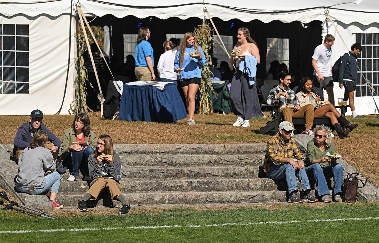 Fall Weekend, State of the College, Alumni Board, Harvest Fest, Camel Fan Zone Saturday, October 19, 2024. (Connecticut College photo by Sean D. Elliot)
