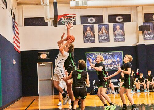 Varsity boys basketball game
McEachern Gym