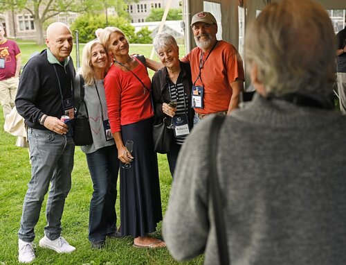 Reunion 2025 New England Lobster Bake Friday, May 30, 2025 in the main tent on Tempel Green. (Connecticut College photos by Sean D. Elliot)