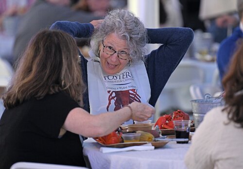 Reunion 2025 New England Lobster Bake Friday, May 30, 2025 in the main tent on Tempel Green. (Connecticut College photos by Sean D. Elliot)