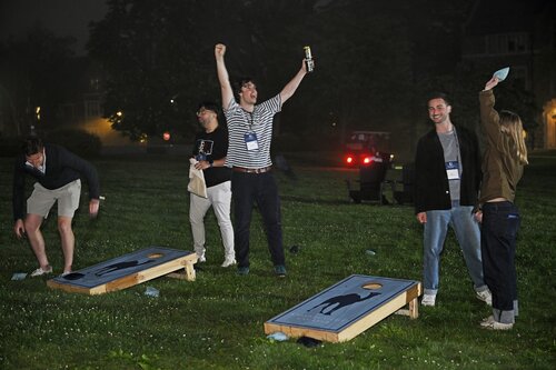 Reunion 2025 Late Night Dance Party with James “DJ E@ZY” Jackson ’11 Friday, May 30, 2025 in the Oak Tent. (Connecticut College photos by Sean D. Elliot)