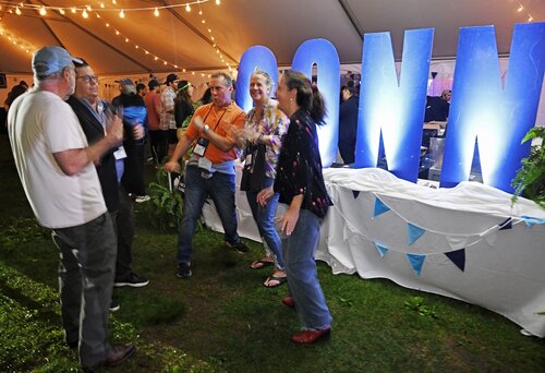 Reunion 2025 Late Night Dance Party with James “DJ E@ZY” Jackson ’11 Friday, May 30, 2025 in the Oak Tent. (Connecticut College photos by Sean D. Elliot)