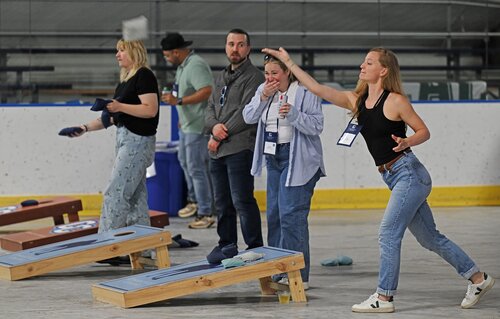 Reunion 2025 Brews and Blues, minus the Waterfront Blast, Saturday, May 31, 2025 in Dayton Arena. (Connecticut College photos by Sean D. Elliot)