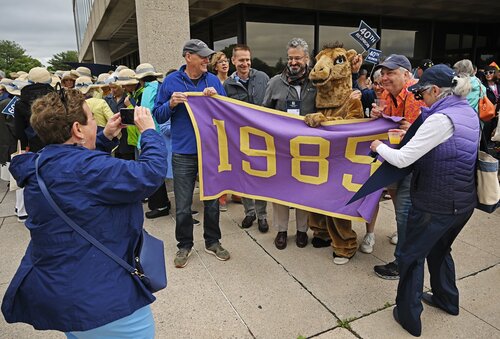Reunion 2025 Parade of Classes Saturday, May 31, 2025 from Cummings Patio to Palmer Auditorium. (Connecticut College photos by Sean D. Elliot)