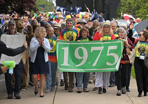 Reunion 2025 Parade of Classes Saturday, May 31, 2025 from Cummings Patio to Palmer Auditorium. (Connecticut College photos by Sean D. Elliot)