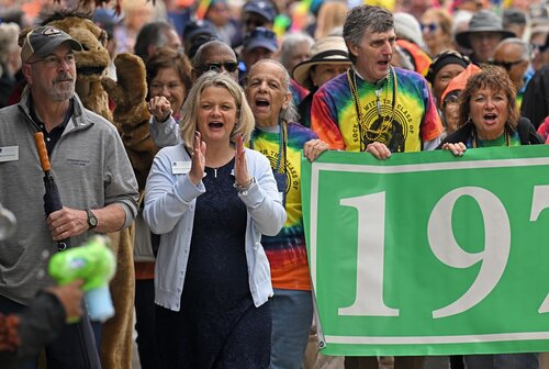 Reunion 2025 Parade of Classes Saturday, May 31, 2025 from Cummings Patio to Palmer Auditorium. (Connecticut College photos by Sean D. Elliot)
