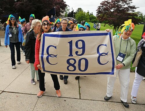 Reunion 2025 Parade of Classes Saturday, May 31, 2025 from Cummings Patio to Palmer Auditorium. (Connecticut College photos by Sean D. Elliot)
