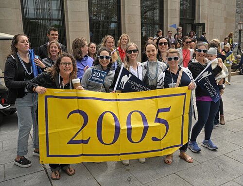 Reunion 2025 Parade of Classes Saturday, May 31, 2025 from Cummings Patio to Palmer Auditorium. (Connecticut College photos by Sean D. Elliot)