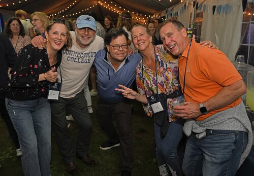 Reunion 2025 Late Night Dance Party with James “DJ E@ZY” Jackson ’11 Friday, May 30, 2025 in the Oak Tent. (Connecticut College photos by Sean D. Elliot)