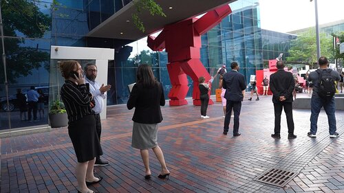 Protest against Marriott International in Chicago