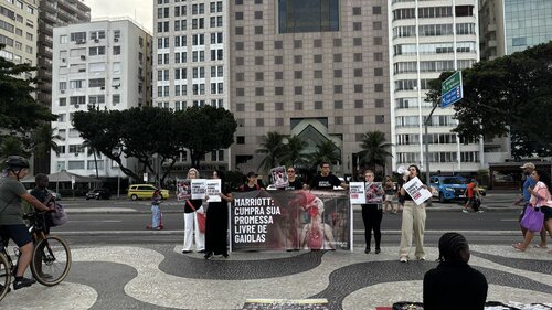 Protests against Marriott International in Rio de Janeiro, Brazil