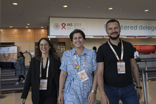 IAS 2023, the 12th IAS Conference on HIV Science. GENCON – General Conference. In the photo IAS staff.