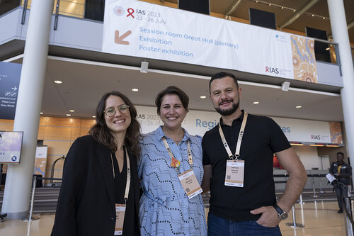 IAS 2023, the 12th IAS Conference on HIV Science. GENCON – General Conference. In the photo IAS staff.
