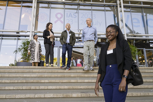 IAS 2023, the 12th IAS Conference on HIV Science. GENCON – General Conference. In the photo IAS delegates.