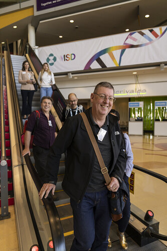 IAS 2023, the 12th IAS Conference on HIV Science. GENCON – General Conference. In the photo IAS delegates.