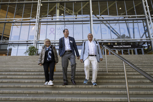 IAS 2023, the 12th IAS Conference on HIV Science. GENCON – General Conference. In the photo IAS delegates.