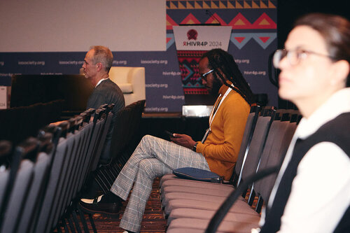 HIVR4P, the 5th HIV Research for Prevention Conference. Lima, Peru. 9 October, 2024

PL03 
Back to the future
Attendants

©️ Nicole Bergman / IAS