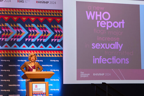 HIVR4P, the 5th HIV Research for Prevention Conference. Lima, Peru. 7 October, 2024

PL01 
Building on successes. 
Speakers: Jeanne Marrazzo (National Institutes of Health)
Beatriz Grinsztejn (IAS President and Fundação Oswaldo Cruz (Fiocruz)
Chris Beyrer (Duke University)
©️ Nicole Bergman / IAS