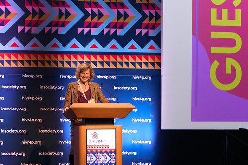 HIVR4P, the 5th HIV Research for Prevention Conference. Lima, Peru. 7 October, 2024

PL01 
Building on successes. 
Speakers: Jeanne Marrazzo (National Institutes of Health)
Beatriz Grinsztejn (IAS President and Fundação Oswaldo Cruz (Fiocruz)
Chris Beyrer (Duke University)
©️ Nicole Bergman / IAS