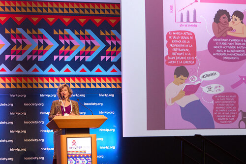 HIVR4P, the 5th HIV Research for Prevention Conference. Lima, Peru. 7 October, 2024

PL01 
Building on successes. 
Speakers: Jeanne Marrazzo (National Institutes of Health)
Beatriz Grinsztejn (IAS President and Fundação Oswaldo Cruz (Fiocruz)
Chris Beyrer (Duke University)
©️ Nicole Bergman / IAS