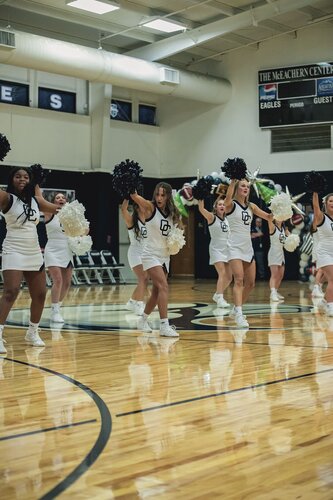 Pep rally in the gym August 2025