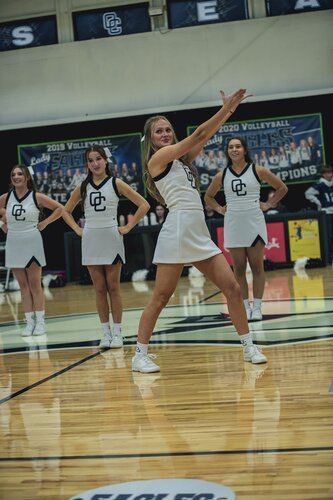 Pep rally in the gym August 2025