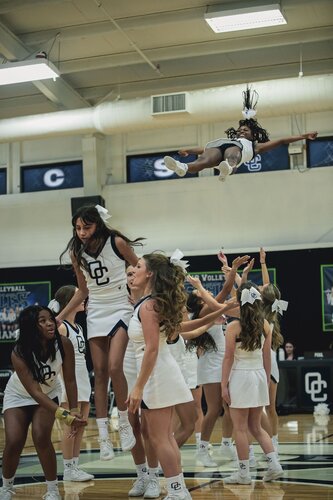 Pep rally in the gym August 2025