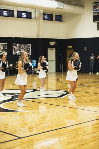 Pep rally in the gym