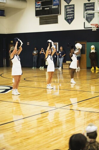 Pep rally in the gym