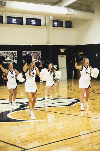 Pep rally in the gym