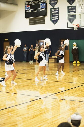 Pep rally in the gym