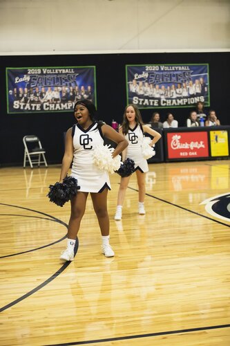 Pep rally in the gym