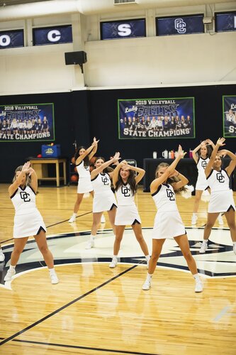 Pep rally in the gym