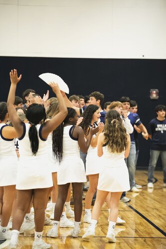 Pep rally in the gym