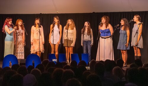 Fall Weekend A Cappella Concert Friday, September 26, 2025 on Tempel Green. (Connecticut College photos by Edward Harrison)