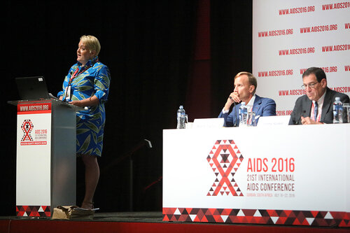21st International AIDS Conference (AIDS 2016), Durban, South Africa.
Opportunities for and Challenges to Sustainable Financing of the AIDS Response
Symposia Session
Wednesday 20 July : Venue -Session Room 11
Christine Stegling, International HIV/AIDS Alliance, United Kingdom 
Photo©International AIDS Society/Abhi Indrarajan