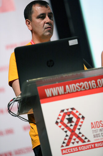 21st International AIDS Conference (AIDS 2016), Durban, South Africa.
Opportunities for and Challenges to Sustainable Financing of the AIDS Response
Symposia Session
Wednesday 20 July : Venue -Session Room 11
Volodymyr Zhovtyak, East Europe and Cental Asia Union of PLWH, Ukraine 
Photo©International AIDS Society/Abhi Indrarajan