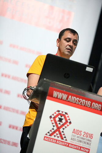 21st International AIDS Conference (AIDS 2016), Durban, South Africa.
Opportunities for and Challenges to Sustainable Financing of the AIDS Response
Symposia Session
Wednesday 20 July : Venue -Session Room 11
Volodymyr Zhovtyak, East Europe and Cental Asia Union of PLWH, Ukraine 
Photo©International AIDS Society/Abhi Indrarajan