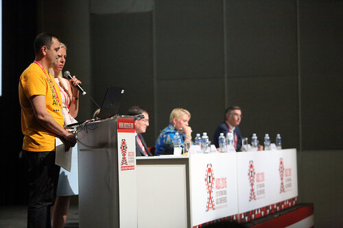 21st International AIDS Conference (AIDS 2016), Durban, South Africa.
Opportunities for and Challenges to Sustainable Financing of the AIDS Response
Symposia Session
Wednesday 20 July : Venue -Session Room 11
Volodymyr Zhovtyak, East Europe and Cental Asia Union of PLWH, Ukraine 
Photo©International AIDS Society/Abhi Indrarajan