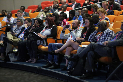 21st International AIDS Conference (AIDS 2016), Durban, South Africa.
Opportunities for and Challenges to Sustainable Financing of the AIDS Response
Symposia Session
Wednesday 20 July : Venue -Session Room 11
Audience
Photo©International AIDS Society/Abhi Indrarajan