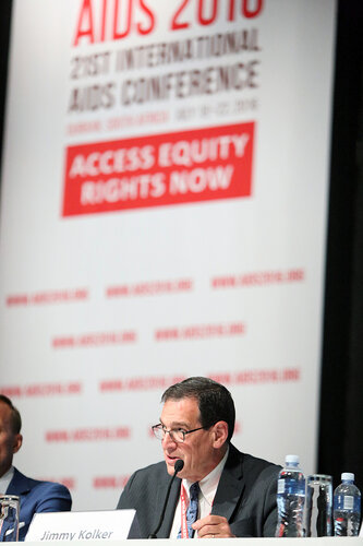 21st International AIDS Conference (AIDS 2016), Durban, South Africa.
Opportunities for and Challenges to Sustainable Financing of the AIDS Response
Symposia Session
Wednesday 20 July : Venue -Session Room 11
CO-CHAIR:
Jimmy Kolker, U.S. Department of Health and Human Services (HHS), United States 
Photo©International AIDS Society/Abhi Indrarajan