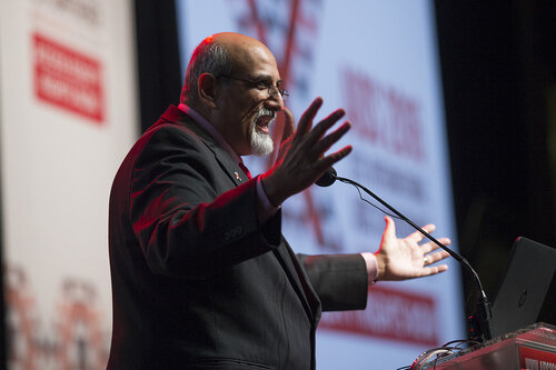 Accelerating the Decline of the Burden and Incidence of HIV in Sub-Saharan Africa (WESS01) Special Session.
Salim Abdool Karim, Centre for the AIDS Programme of Research in South Africa (CAPRISA), 20 July, 2016.
Photo©International AIDS Society/Rogan Ward