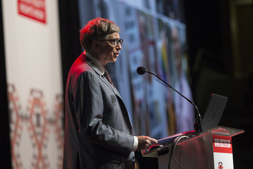 Accelerating the Decline of the Burden and Incidence of HIV in Sub-Saharan Africa (WESS01) Special Session.
Bill Gates speaks, 20 July, 2016.
Photo©International AIDS Society/Rogan Ward
