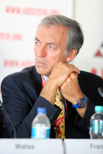 21st International AIDS Conference (AIDS 2016), Durban, South Africa.
Wednesday 20 July : Venue DURBAN ICC - Press Conference Room 2 (In Media Centre)
Official Press Conference : Scaling up HIV Treatment in the Developing World
Francois Dabis
Photo©International AIDS Society/Abhi Indrarajan
