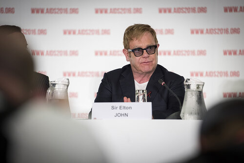 21st International AIDS Conference (AIDS 2016), Durban, South Africa.
Photo shows the PEPFAR and Elton John AIDS Foundation Press Conference. Sir Elton John, Founder, Elton John AIDS Foundation.
Photo©International AIDS Society/Steve Forrest/Workers' Photos
