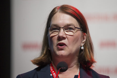 21st International AIDS Conference (AIDS 2016), Durban, South Africa.
What is our goal? (WEPL01)
Jane Philpott speaks, 20 July, 2016.
Photo©International AIDS Society/Rogan Ward